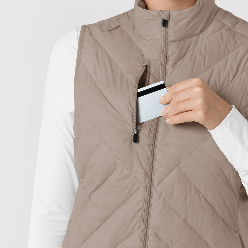 Layers 8277 Quilted Scrub Vest Haze