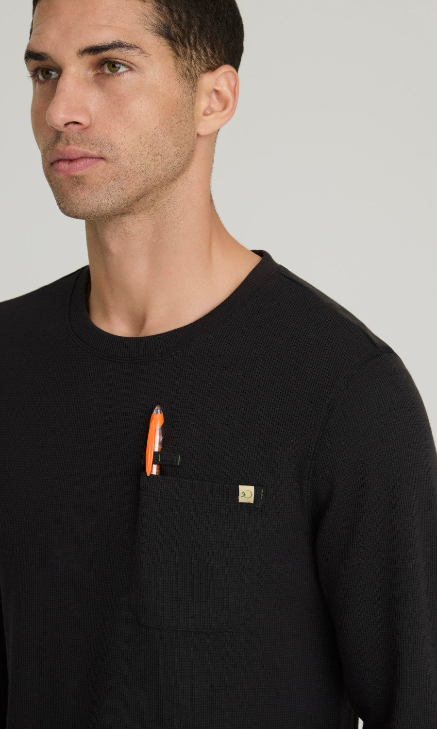 Grey's Anatomy Evolve GSST256 Nomad Long Sleeve Top Black