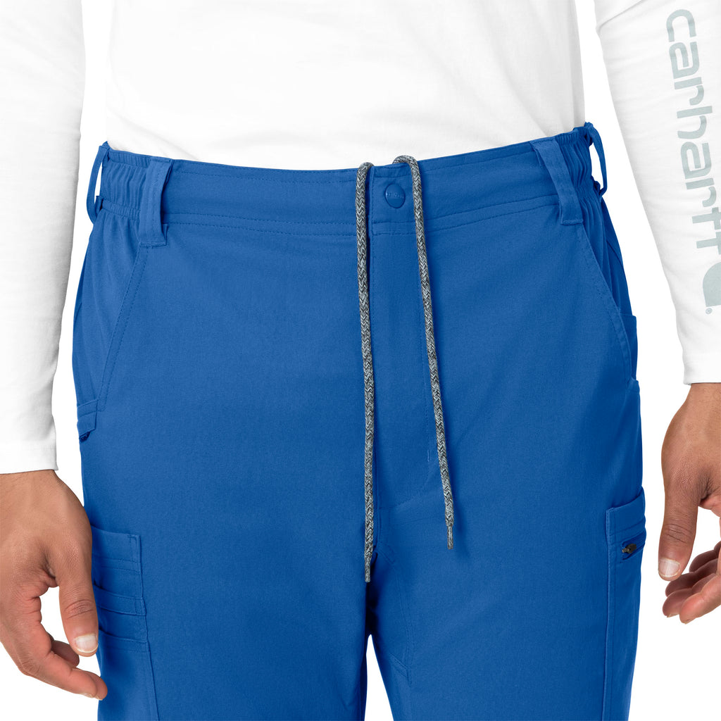 Rugged Flex Peak C55037 Men's Straight Leg Cargo Scrub Pants Royal