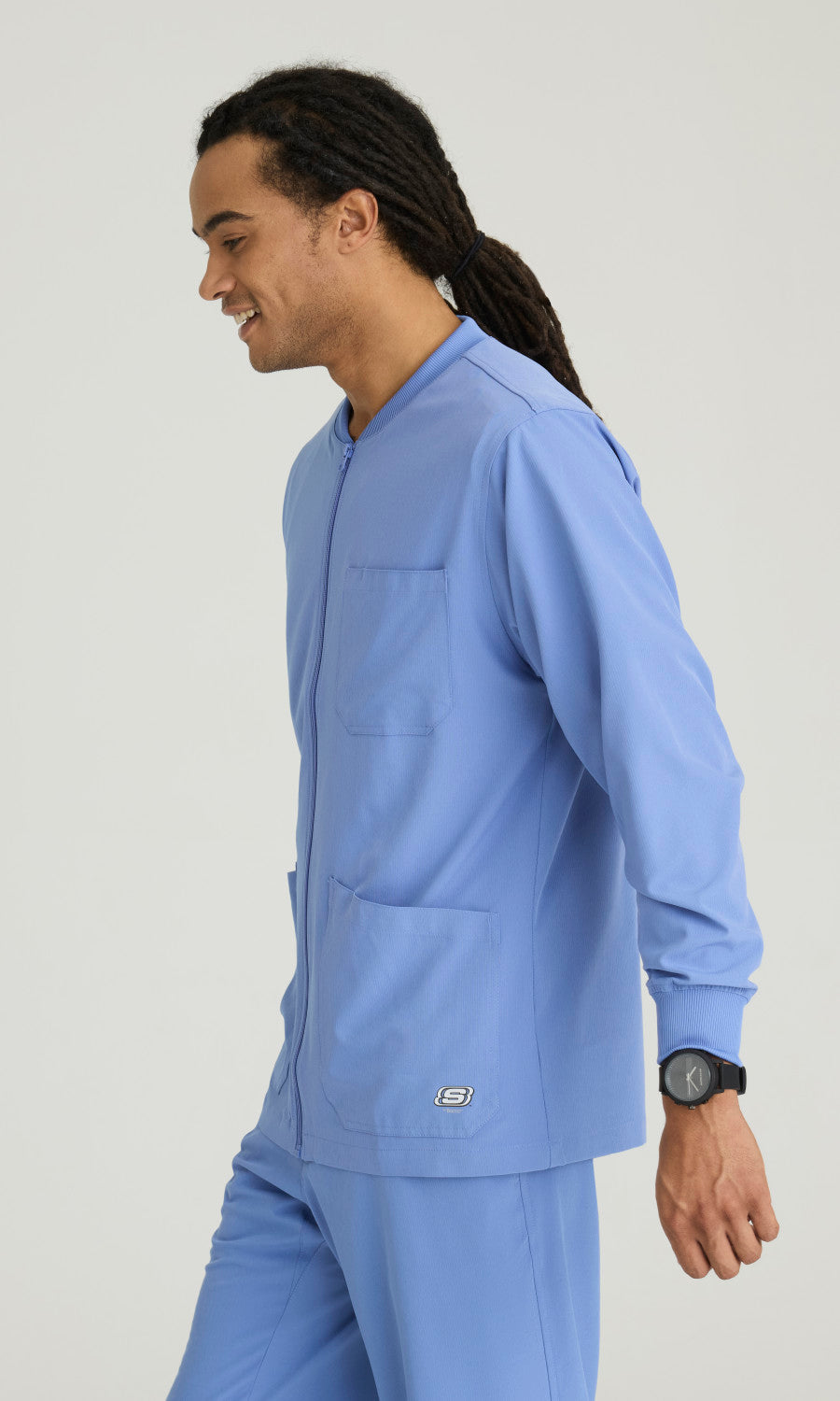 Skechers SK0408 Structure Scrub Jacket Ciel Blue