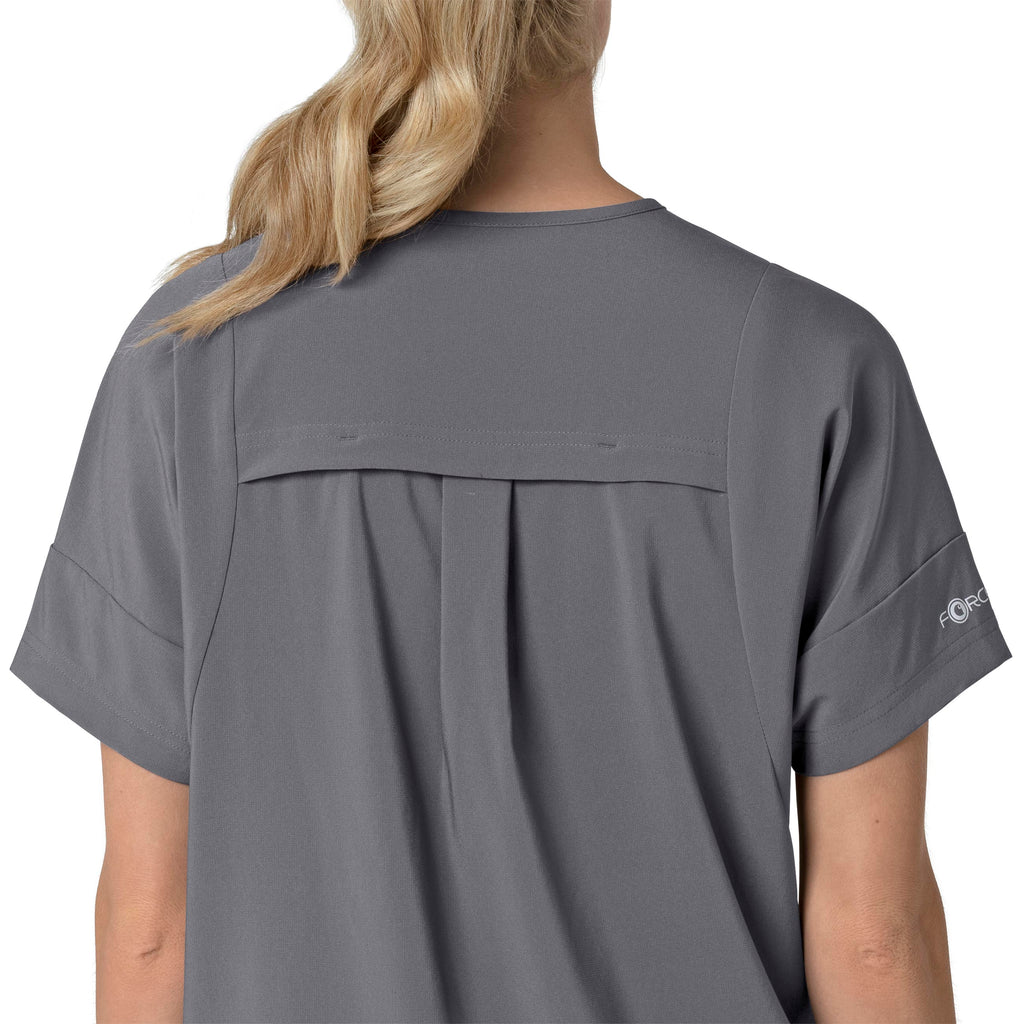 Force Cross-Flex C13110 Oversized V-Neck Scrub Top Pewter