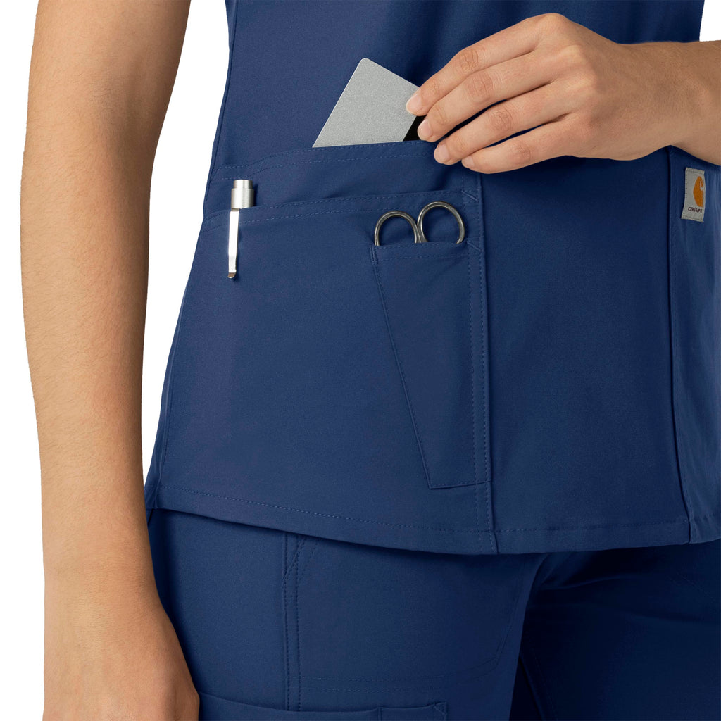 Force Essentials C12113 V-Neck Scrub Top Navy