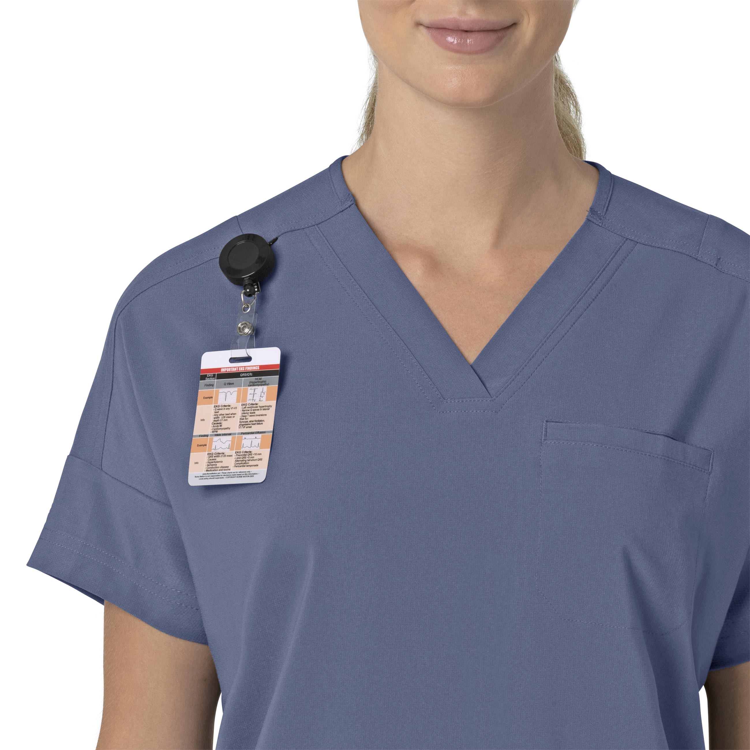 Force Cross-Flex C13110 Oversized V-Neck Scrub Top Riverside