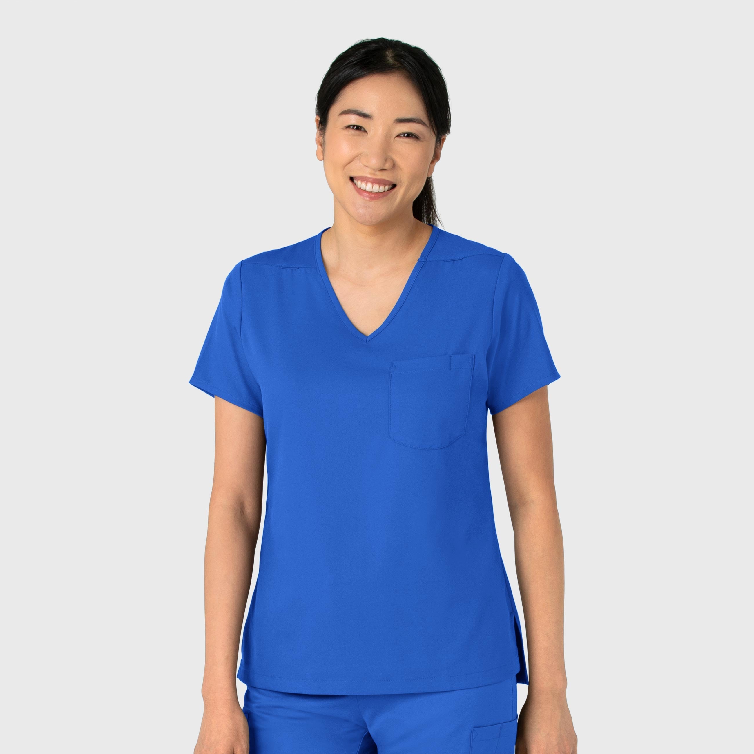 Boundless 6151 Tuck-In Scrub Top Royal
