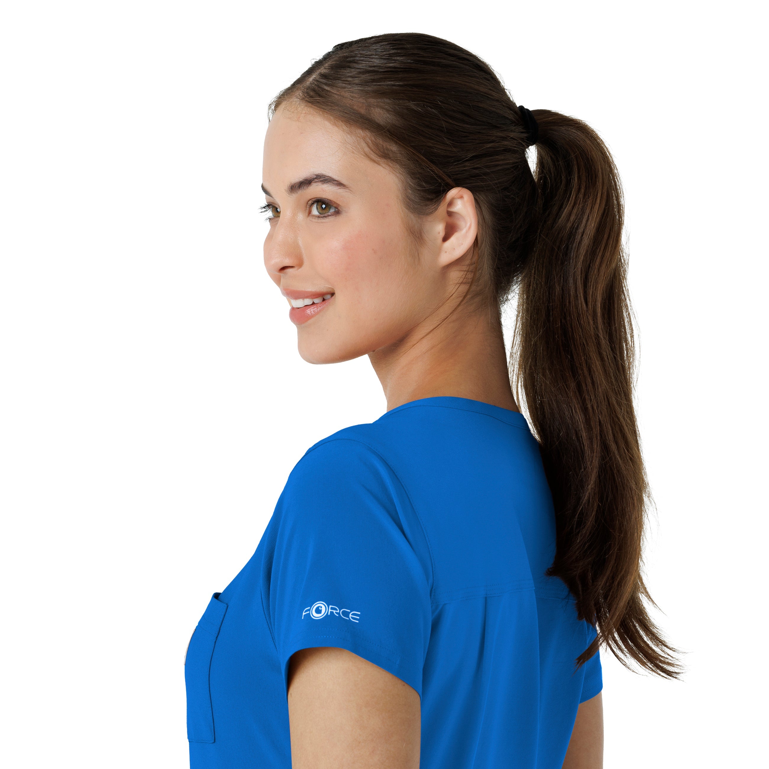 Force Cross-Flex C13410 Tuck-In Scrub Top Royal
