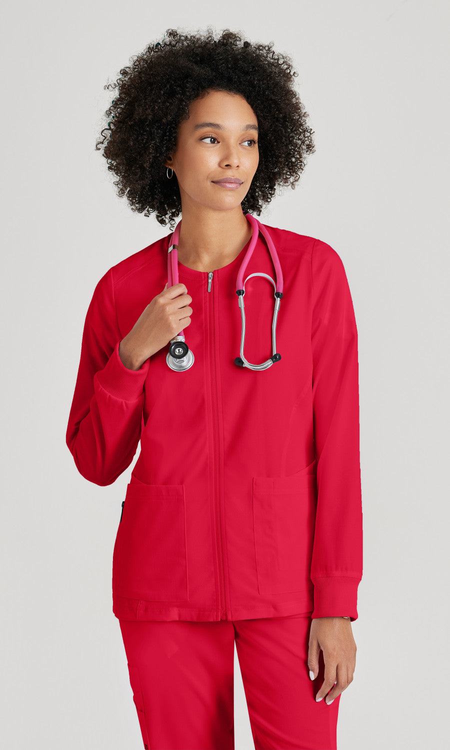 Grey's Anatomy Stretch GRSW873 Gianna Warmup Scarlet Red