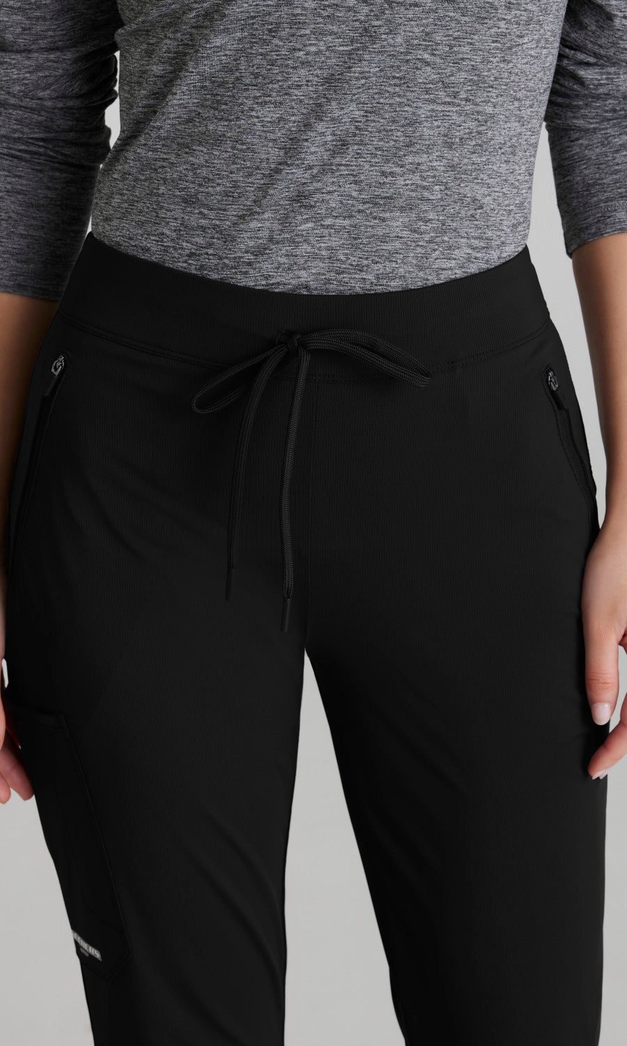 Skechers Slip-Ins Knits SKP656 Glide Knit Flare Scrub Pants Black