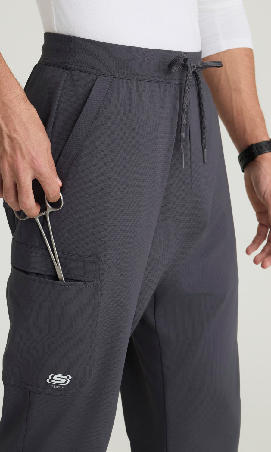 Skechers Slip-Ins Knits SKP659 Rebound Knit Scrub Pants Pewter