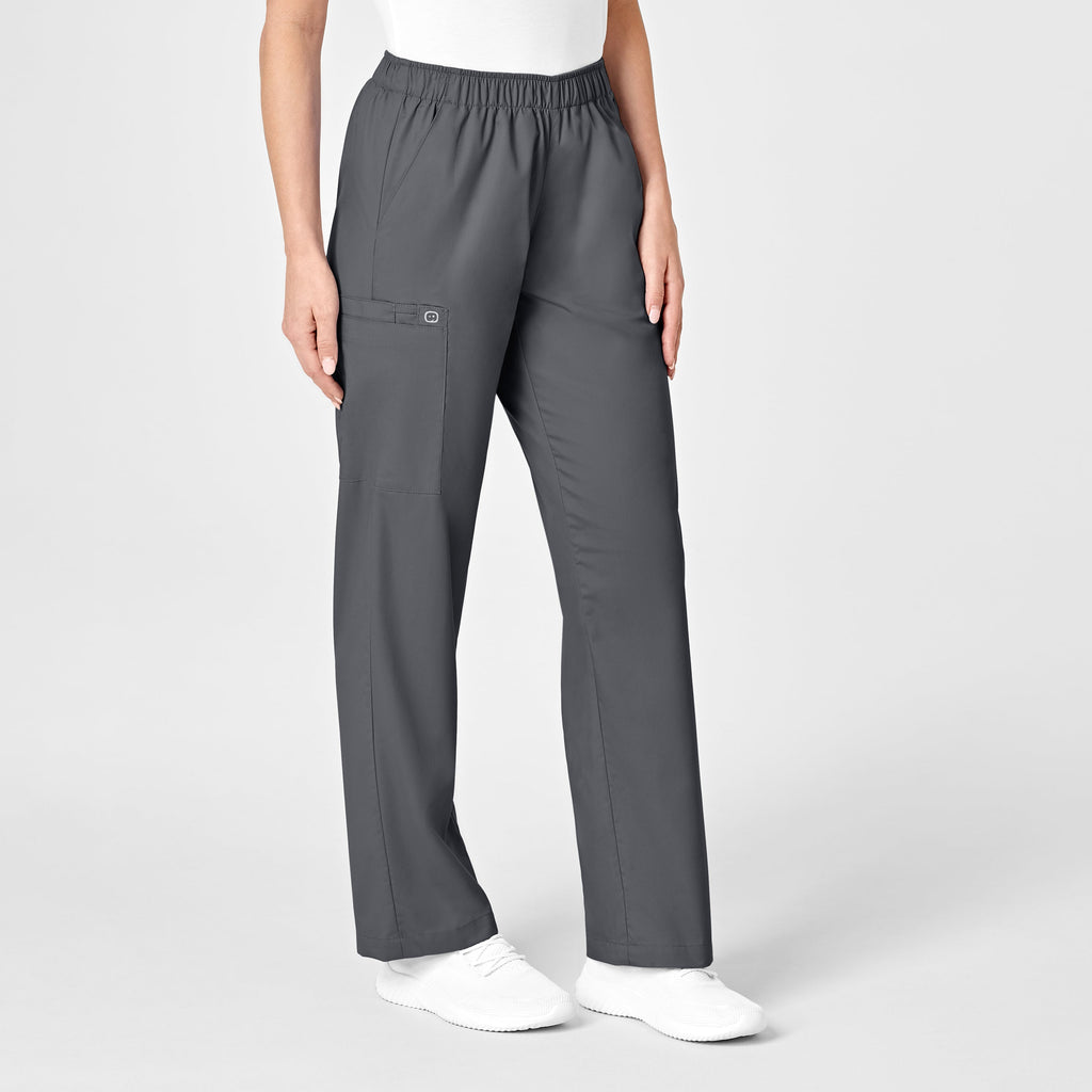 WonderWORK 501 Pull-On Cargo Scrub Pants Pewter