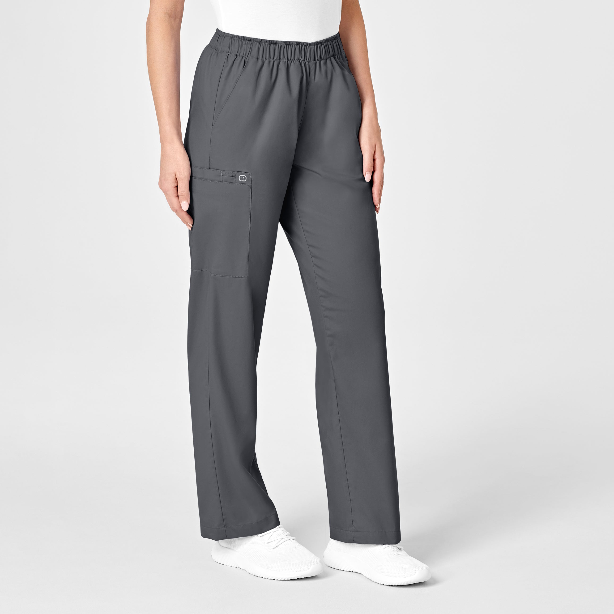 WonderWORK 501 Pull-On Cargo Scrub Pants Pewter