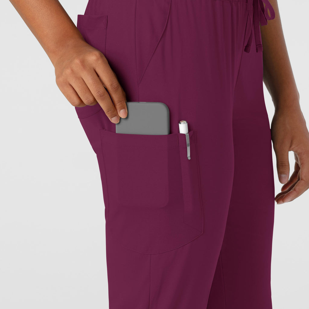 Boundless 5151 Jogger Scrub Pants Wine