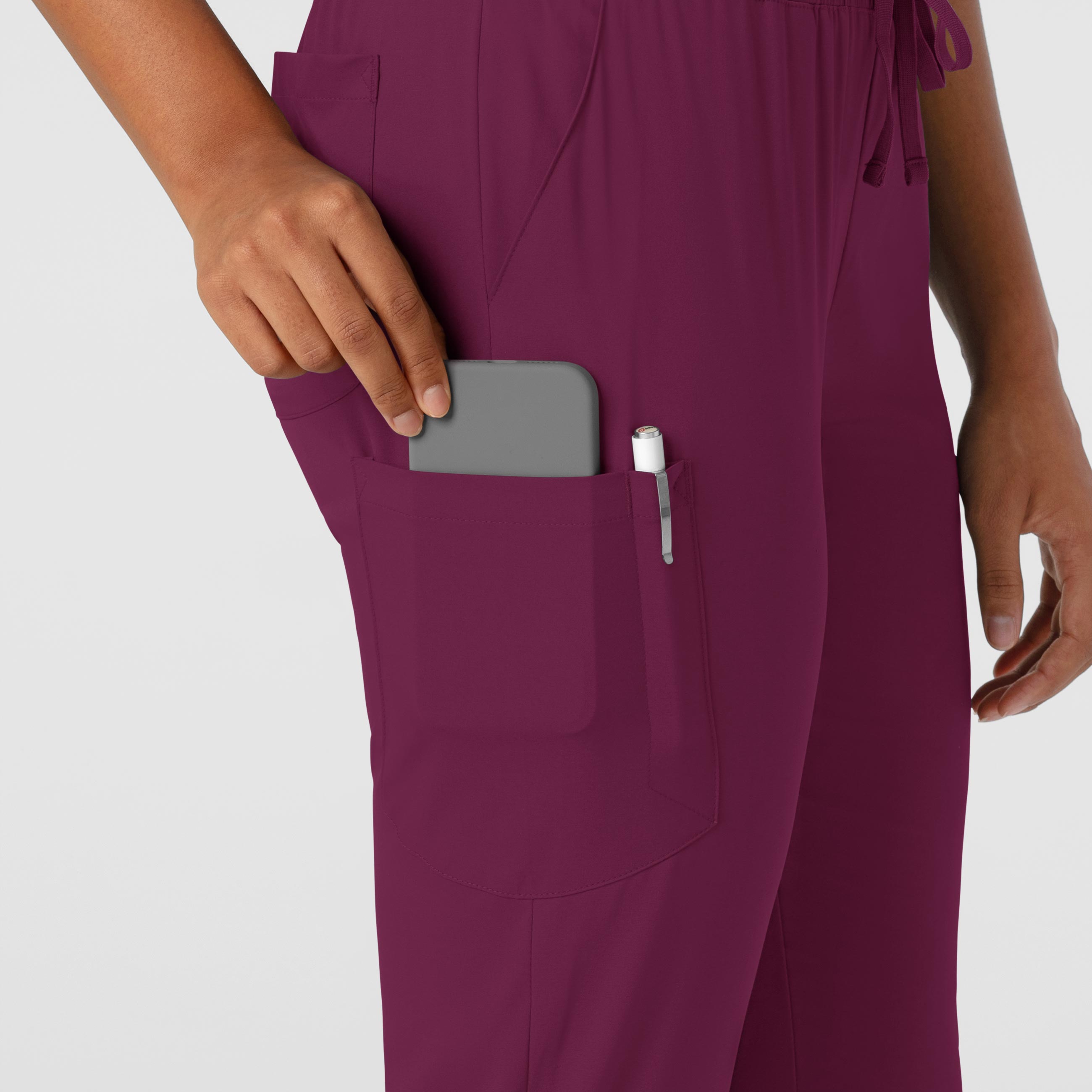 Boundless 5151 Jogger Scrub Pants Wine
