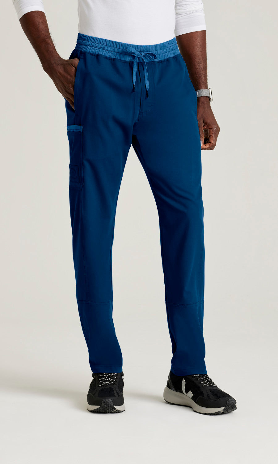 Grey's Anatomy Spandex Stretch GRSP641 Nathan Scrub Pants Indigo