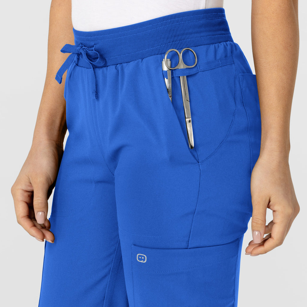 W123 5045 Flex-n-Reach Track Scrub Pants Royal