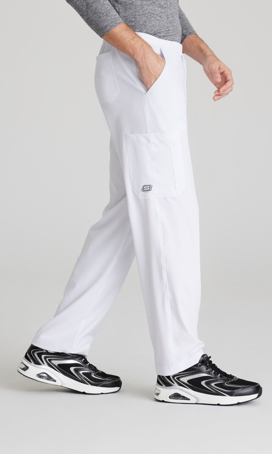 Skechers SK0215 Structure Scrub Pants White