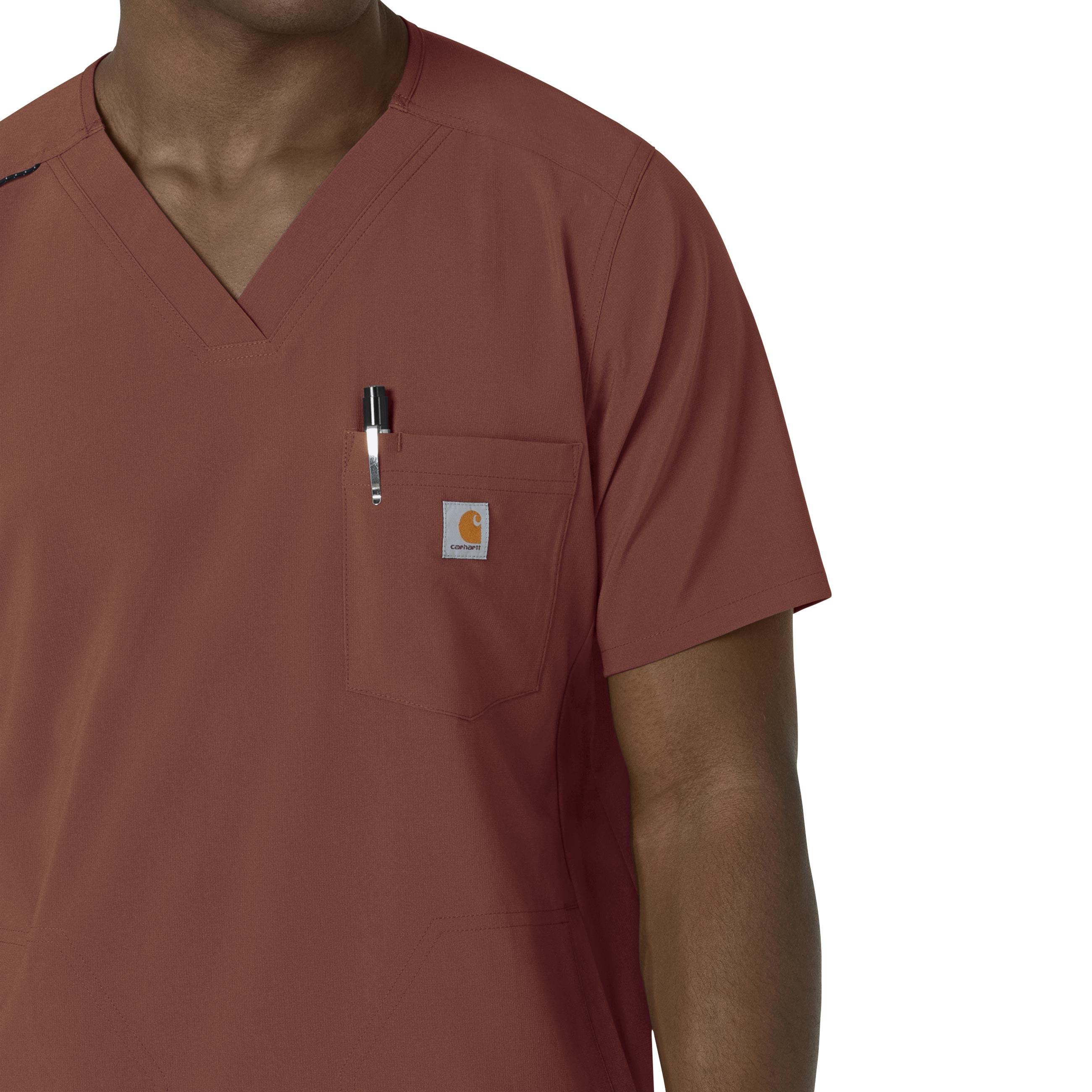 Force Cross-Flex C16410 Men's V-Neck Scrub Top Sable