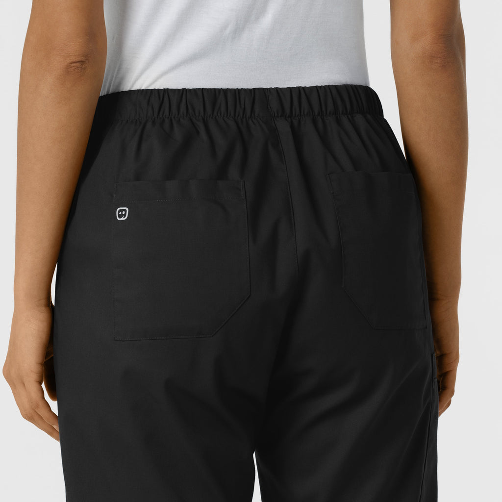 WonderWORK 506 Cargo Jogger Scrub Pants Black