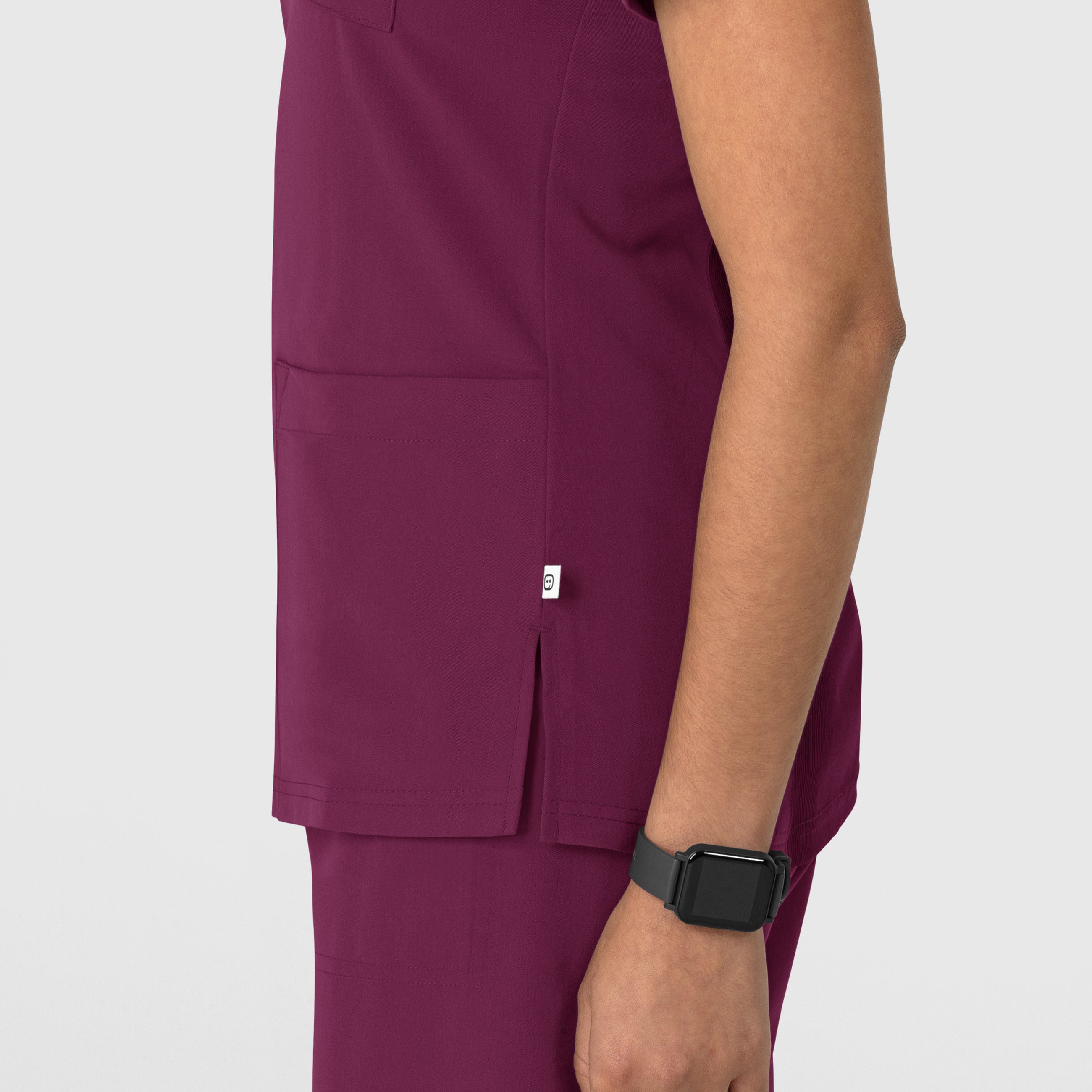 Nova 6132 Flex-n-Reach V-Neck Scrub Top Wine