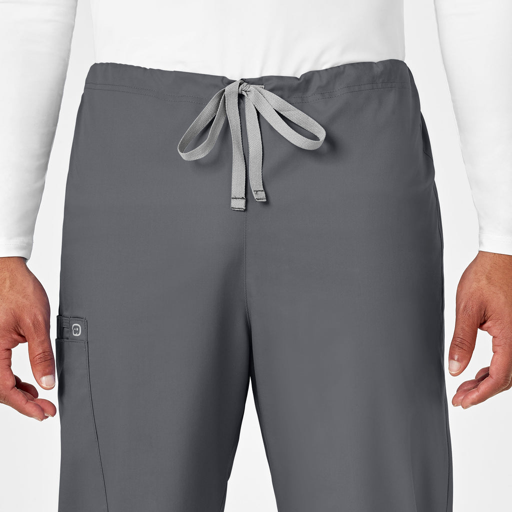 WonderWORK 500 Unisex Drawstring Cargo Scrub Pants Pewter