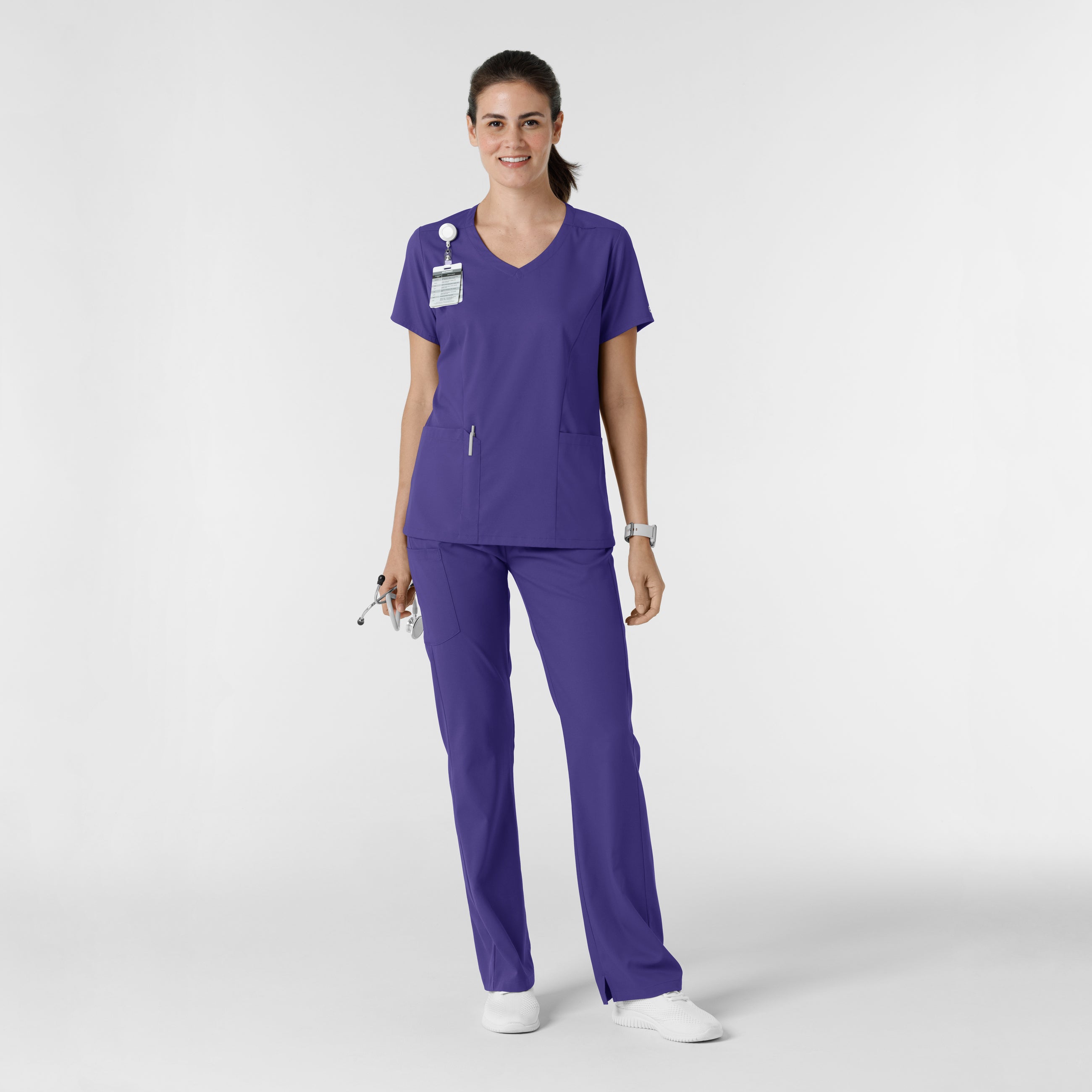 Boundless 5251 Bootcut Scrub Pants Grape