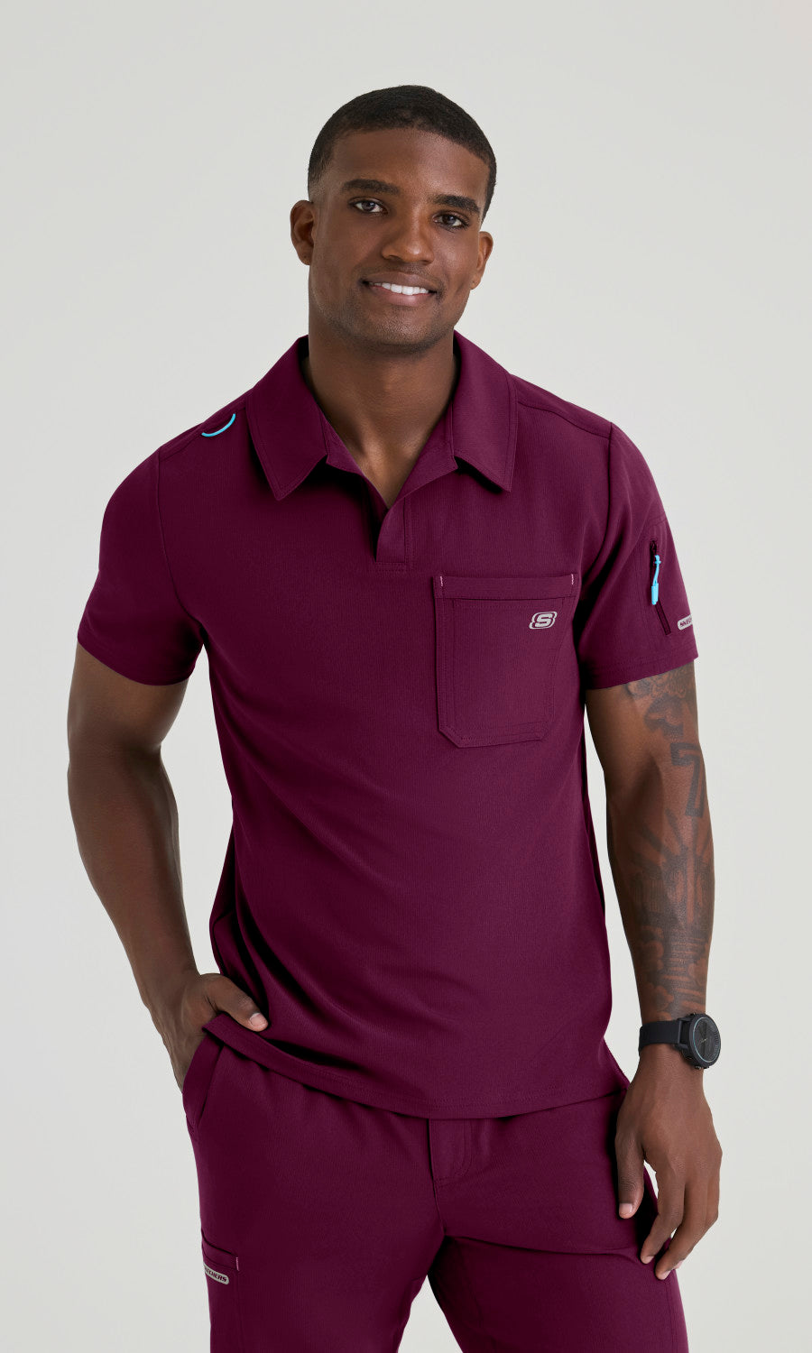 Skechers SKT305 Men's Merit Top in Wine by Barco