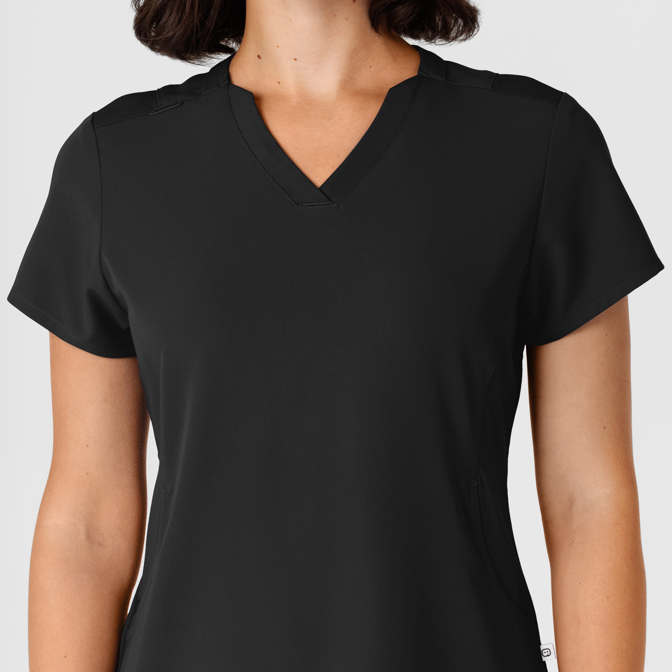 Nova 6432 Flex-n-Reach V-Neck Scrub Top Black