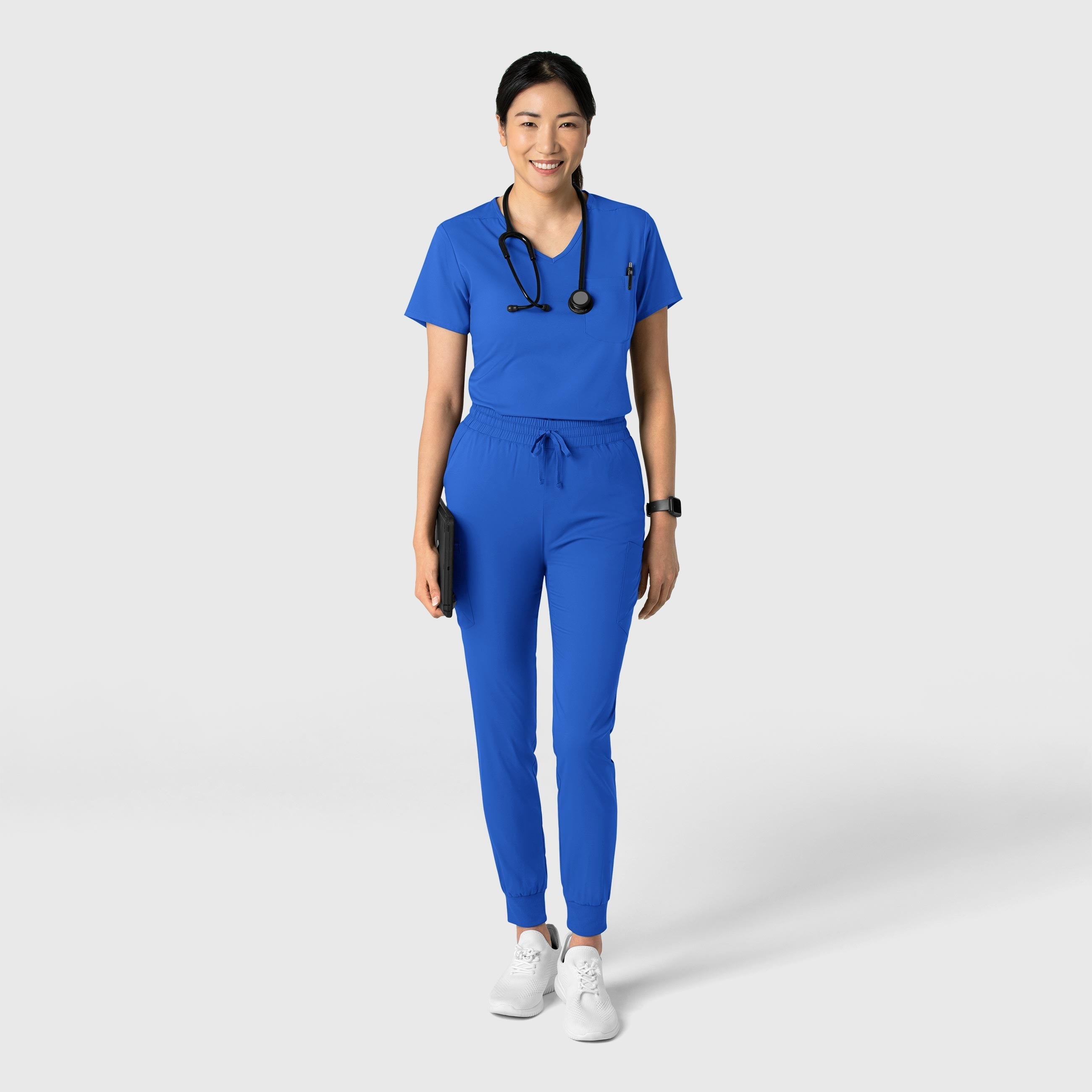 Boundless 6151 Tuck-In Scrub Top Royal