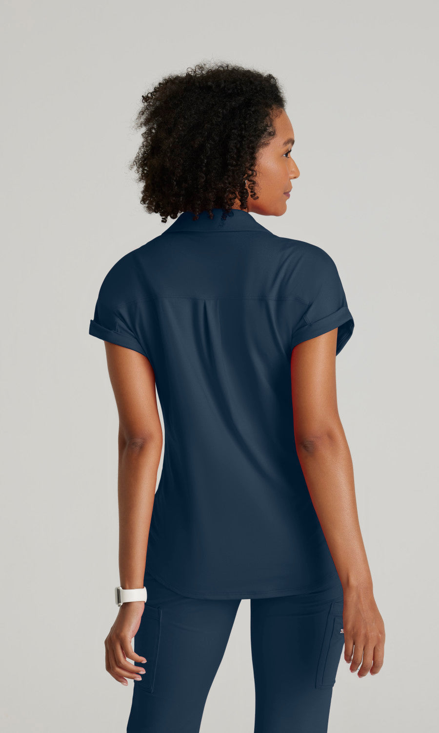 Barco One Performance Knits BOT210 Engage Knit Scrub Top Steel