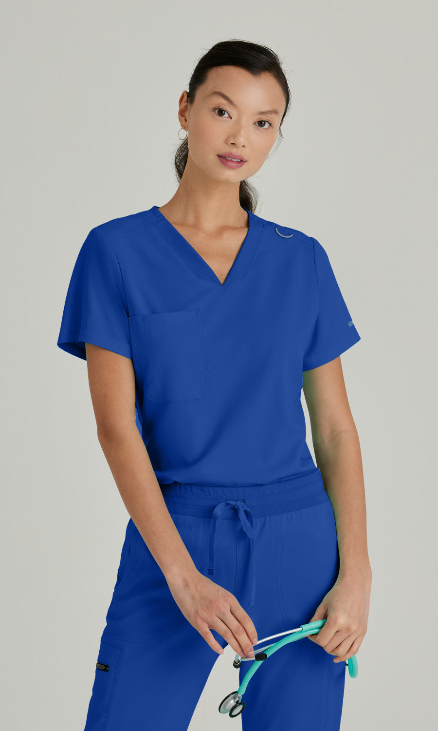 Grey's Anatomy Stretch GVST028 Bree Scrub Top Galaxy