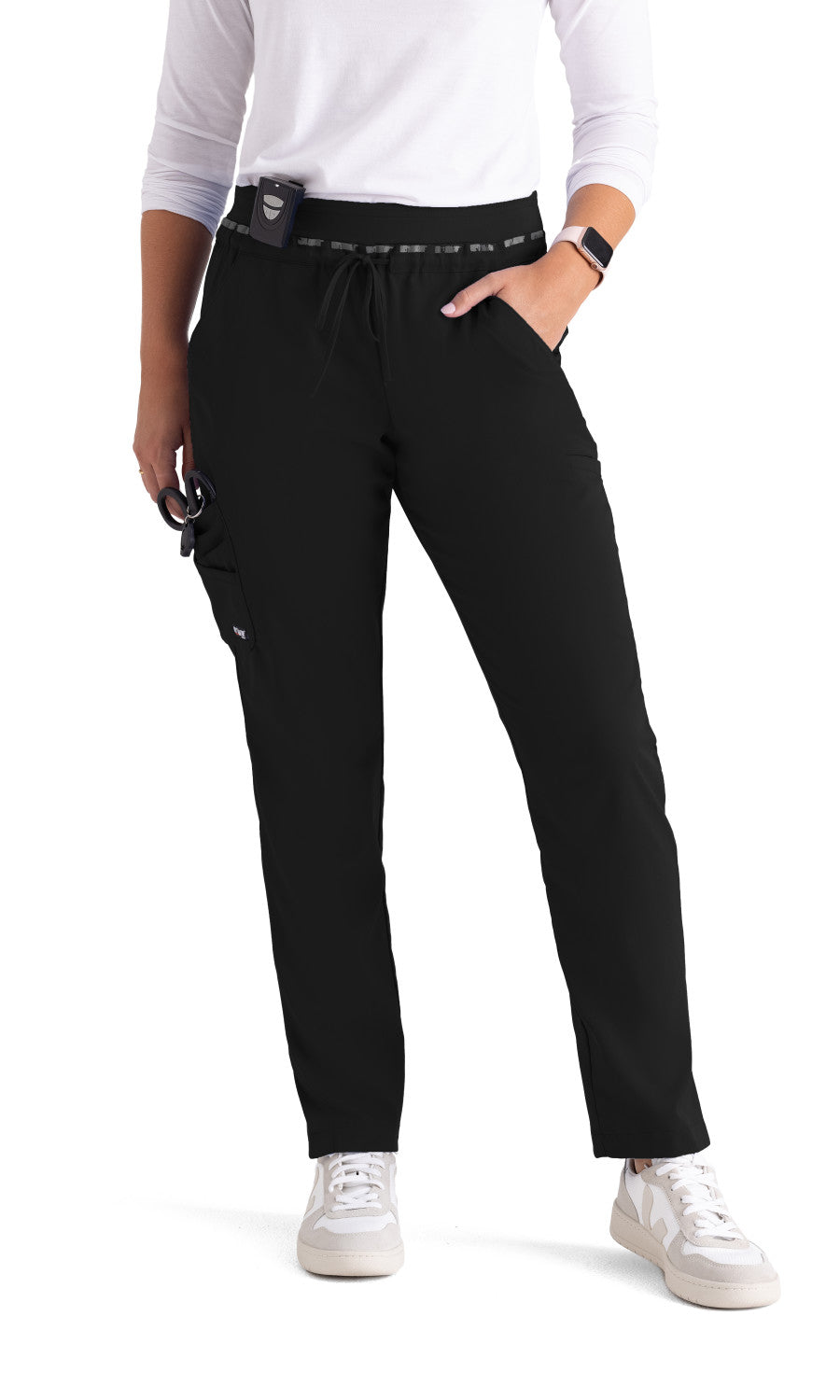 Grey's Anatomy Stretch GRSP526 Serena Scrub Pants Black