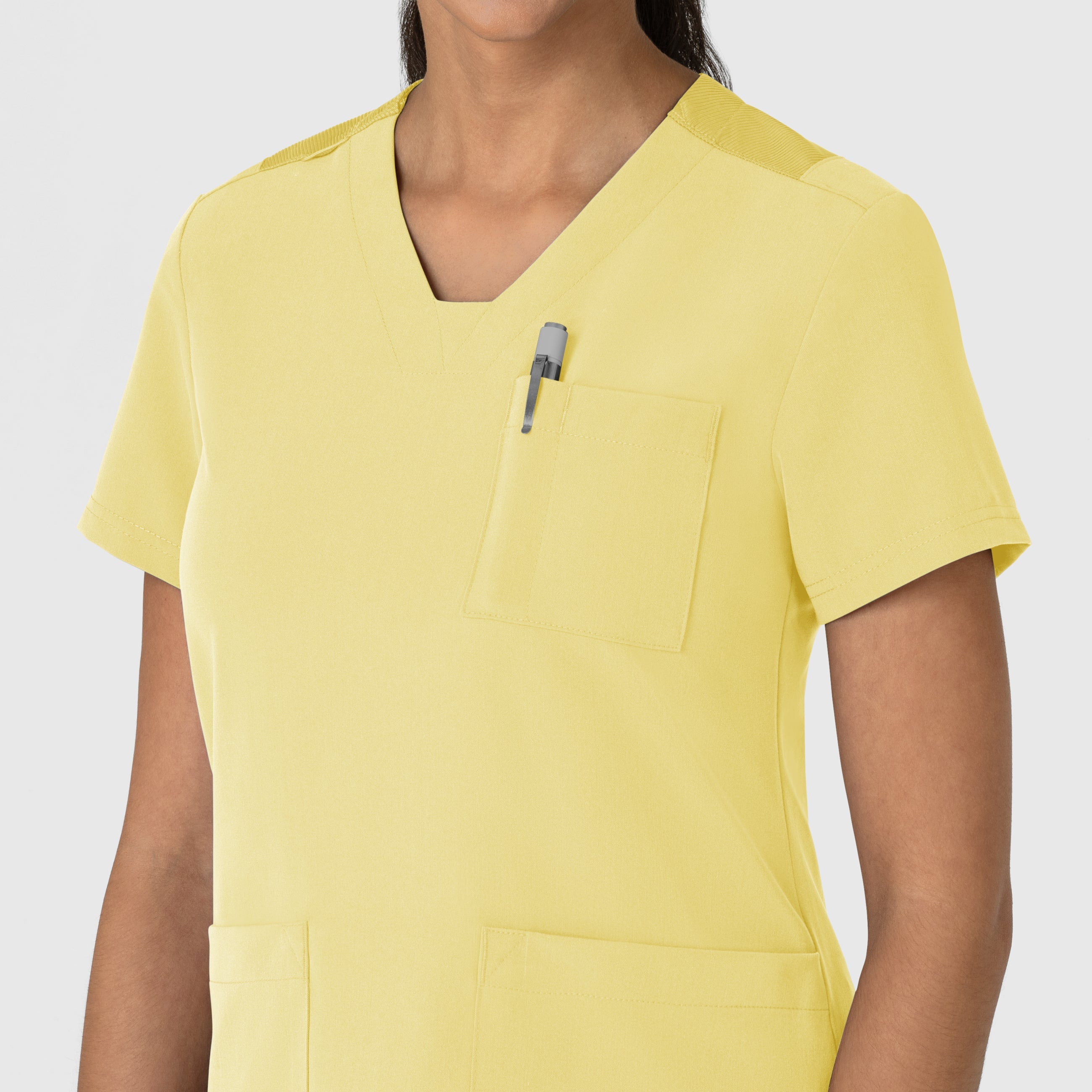 Nova 6132 Flex-n-Reach V-Neck Scrub Top Sunshine Yellow