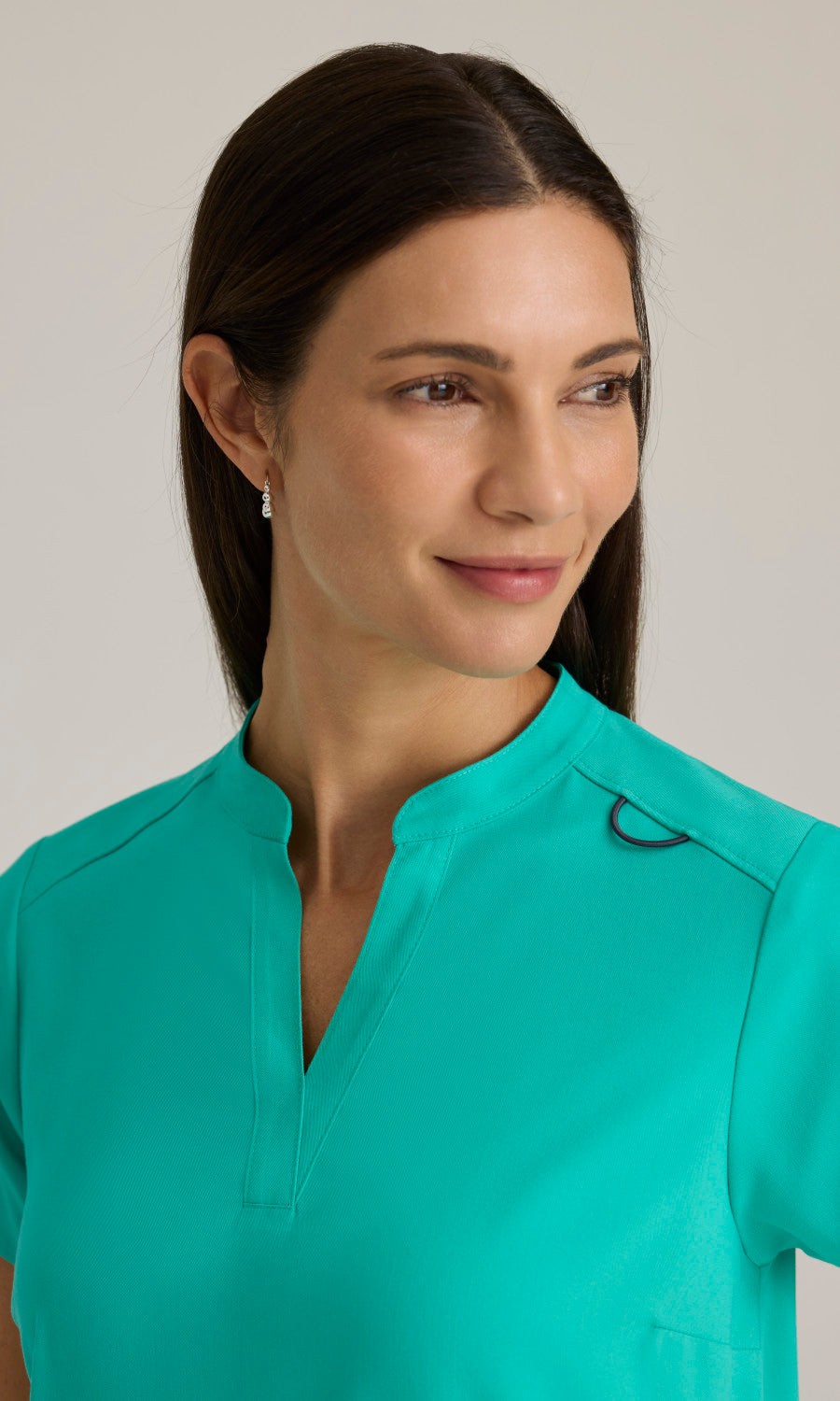 Grey's Anatomy Stretch GRST230 Avery Scrub Top Alpine Aqua