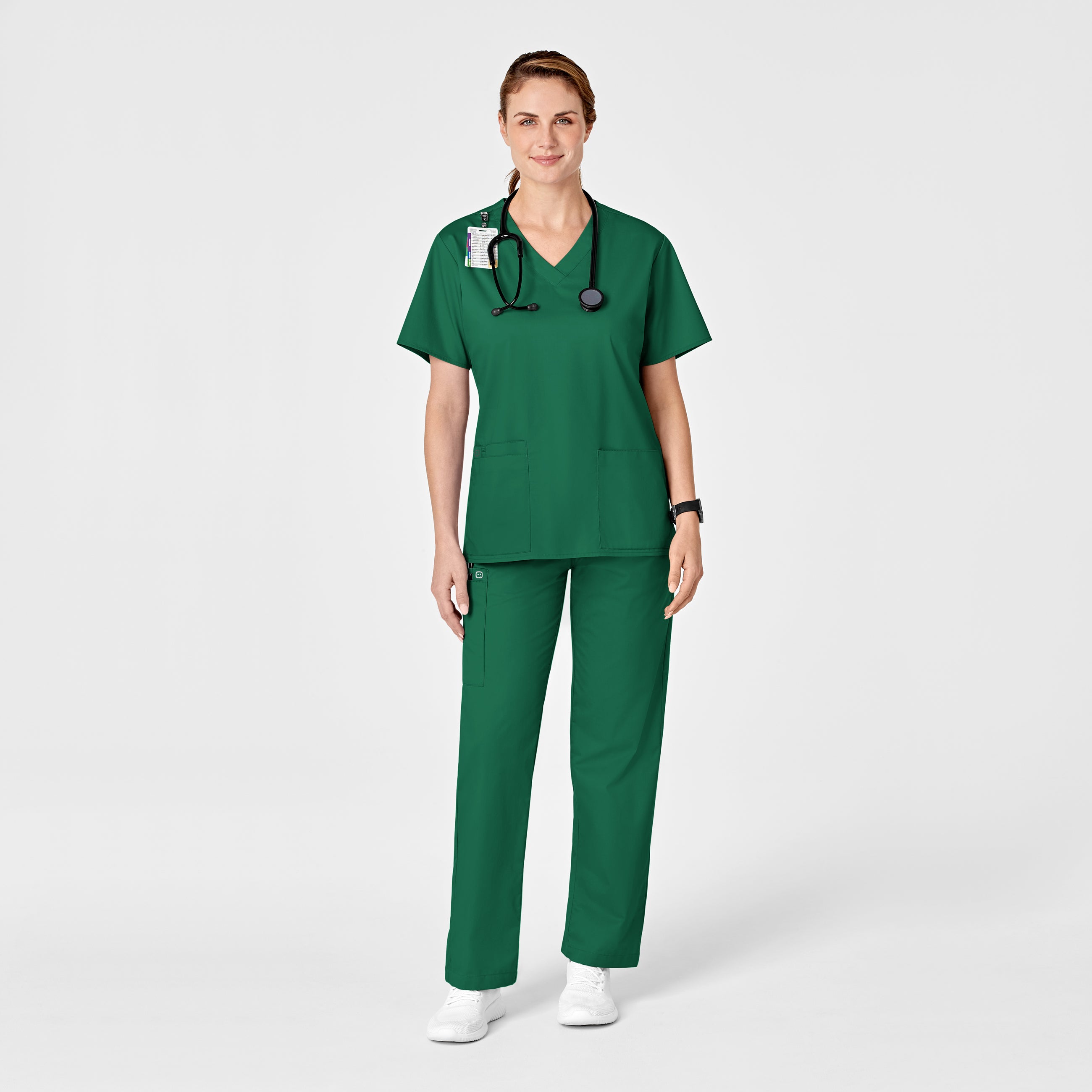 WonderWORK 501 Pull-On Cargo Scrub Pants Hunter
