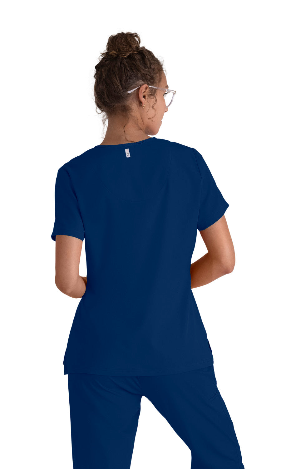 Grey's Anatomy Stretch GVST028 Bree Scrub Top Indigo