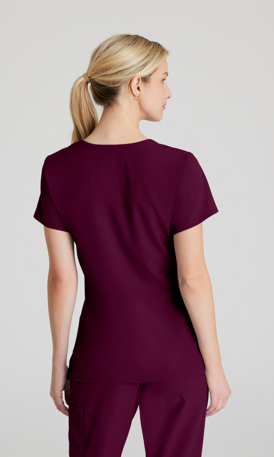 Skechers SK102 Reliance Scrub Top Wine